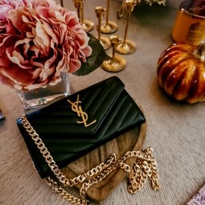 🔥🔥 Authentic Yves Saint Laurent Grain De Poudre Wallet Crossbody 🎉🎁👛